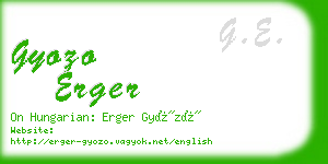 gyozo erger business card